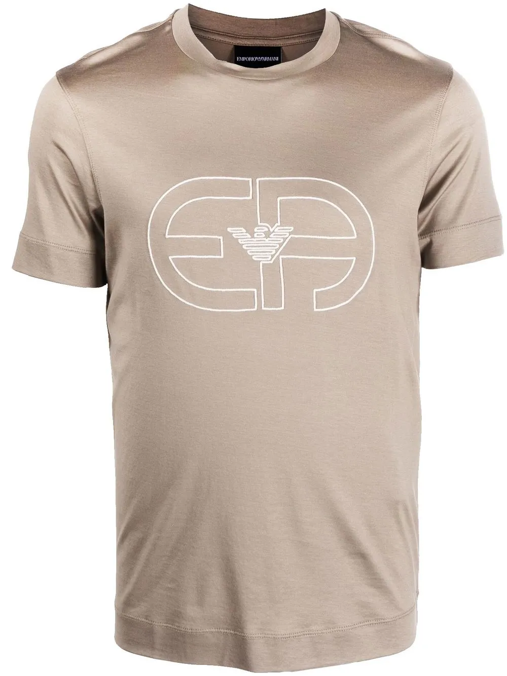 

Emporio Armani playera manga corta con logo estampado - Verde