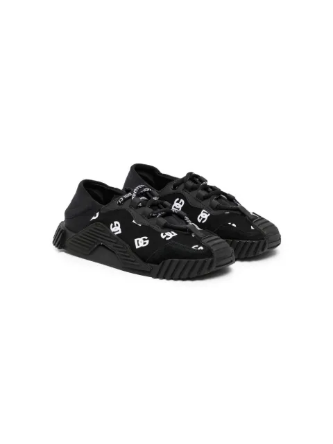 Dolce & Gabbana Kids logo-print lace-up sneakers