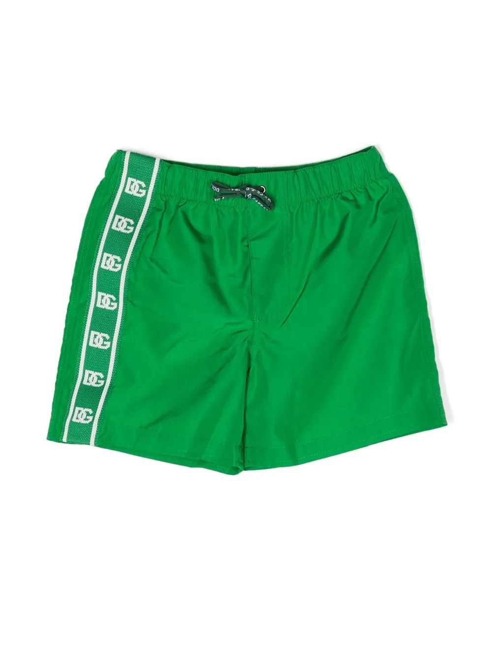 

Dolce & Gabbana Kids logo-tape swim shorts - Verde