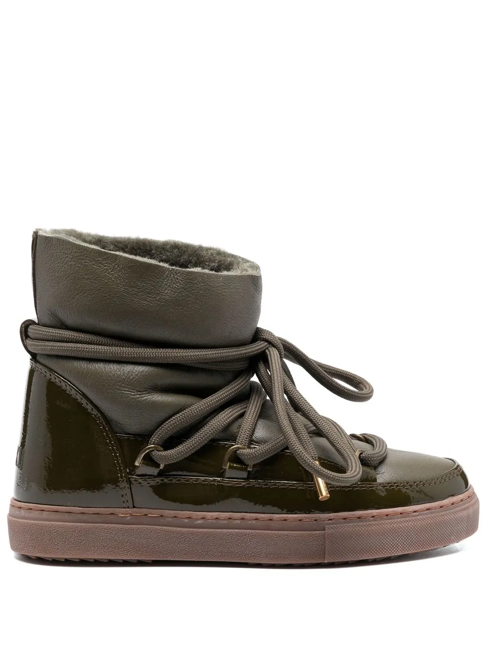 

Inuikii shearling-lining ski boots - Green