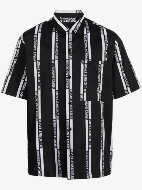 Versace Jeans Couture logo-print short-sleeved shirt