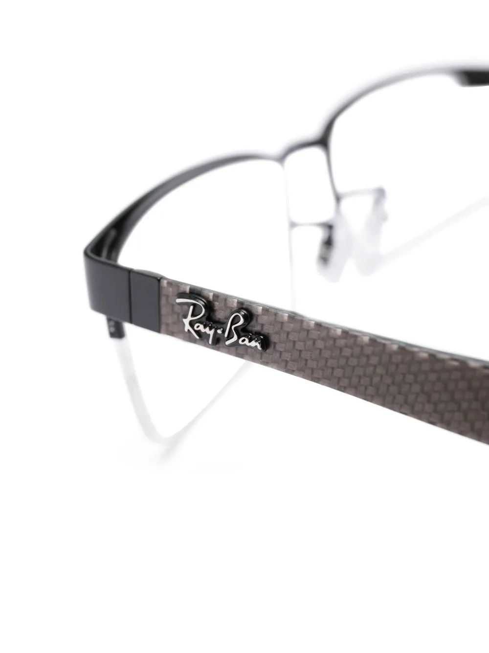 Ray Ban Square-frame Glasses In Silver