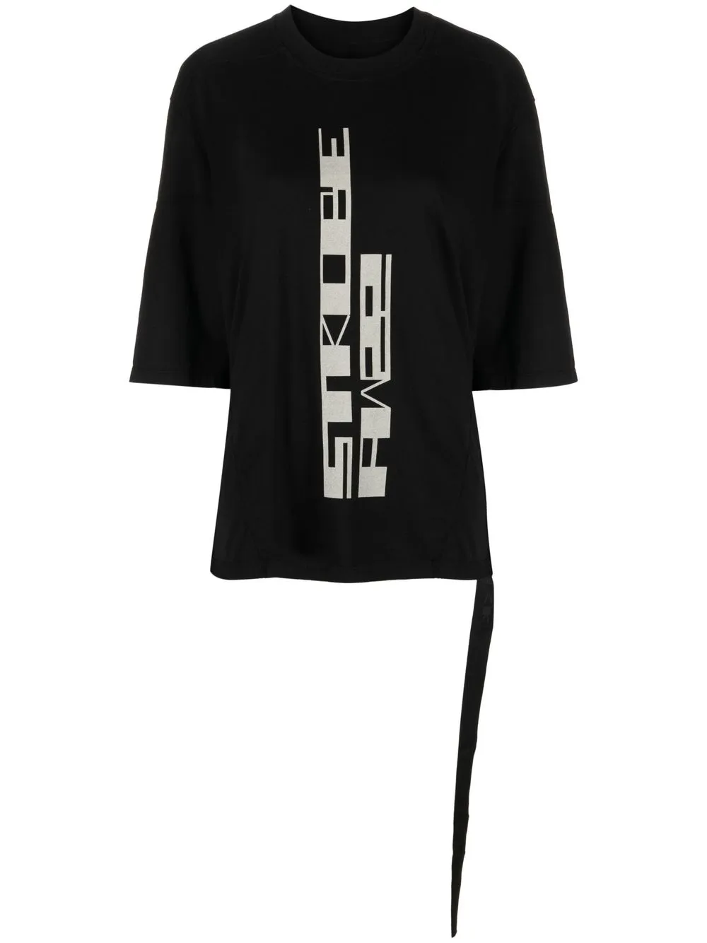 

Rick Owens DRKSHDW playera con eslogan estampado - Negro