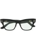 Akoni Sagitta square-frame glasses - Black