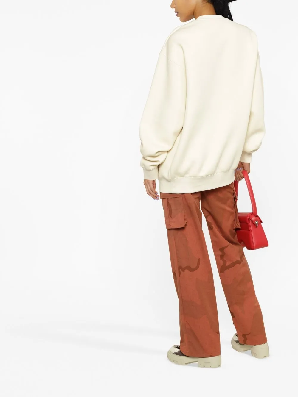 Mackage floral-logo Crewneck Sweatshirt - Farfetch