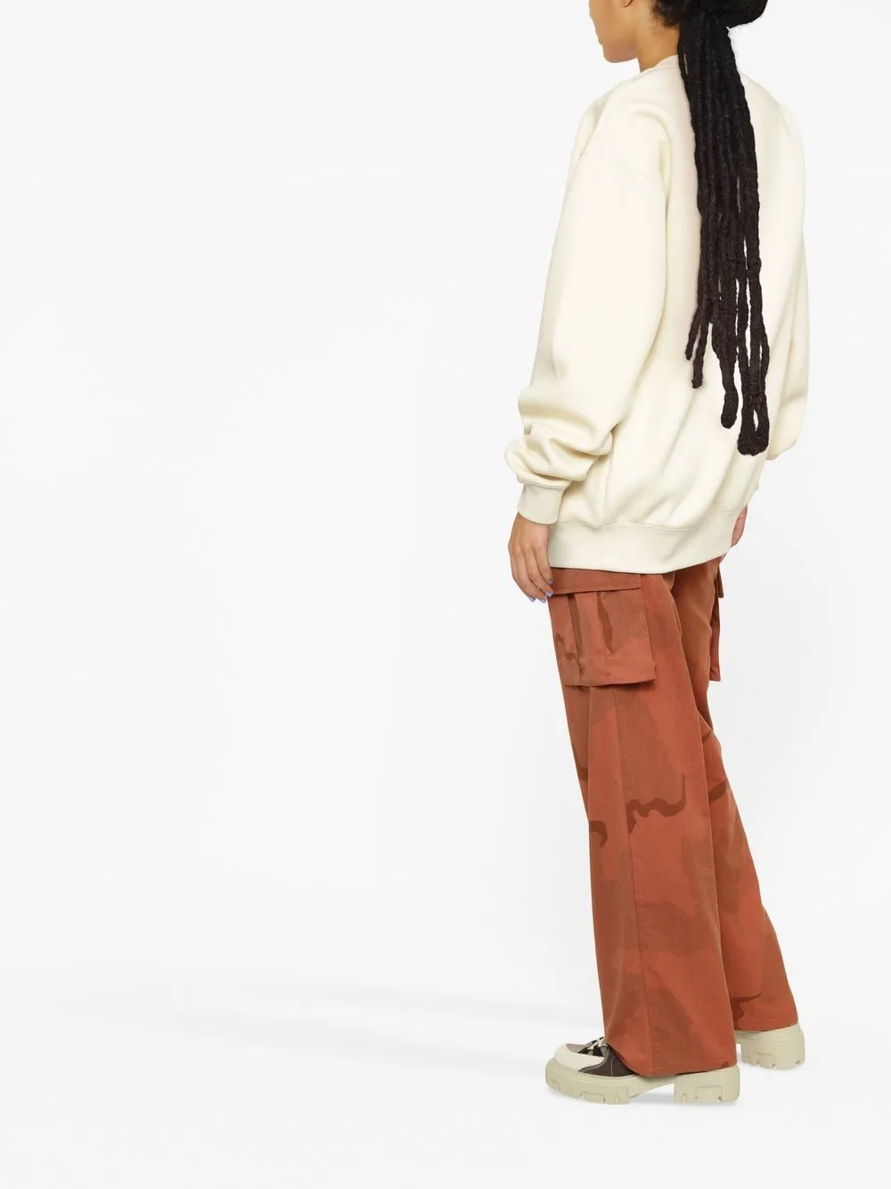 Mackage floral-logo Crewneck Sweatshirt - Farfetch