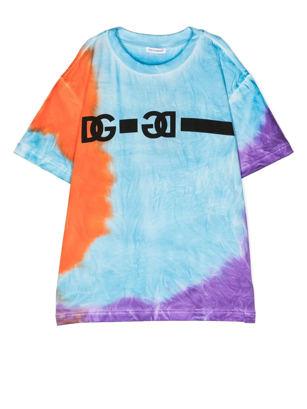 

Dolce & Gabbana Kids logo-print short-sleeved T-shirt - Multicolour