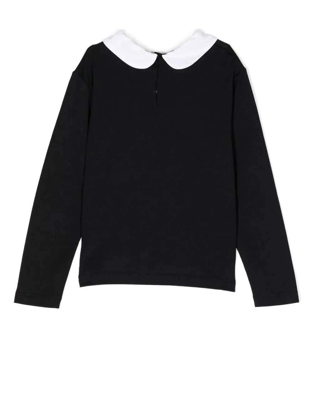 Dolce & Gabbana Kids T-shirt met Peter Pan kraag - Blauw