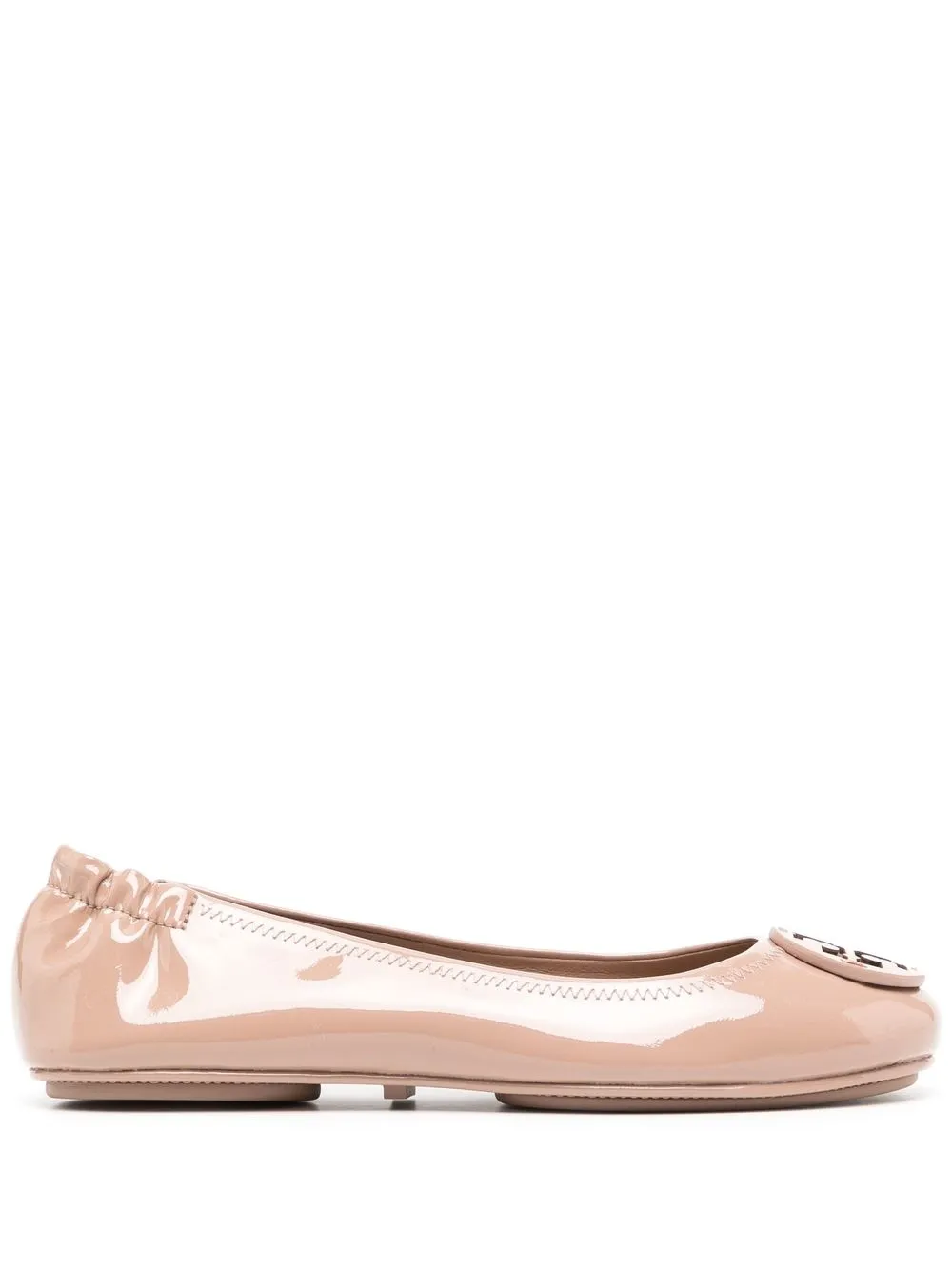 

Tory Burch Minnie Travel leather ballerina shoes - Pink