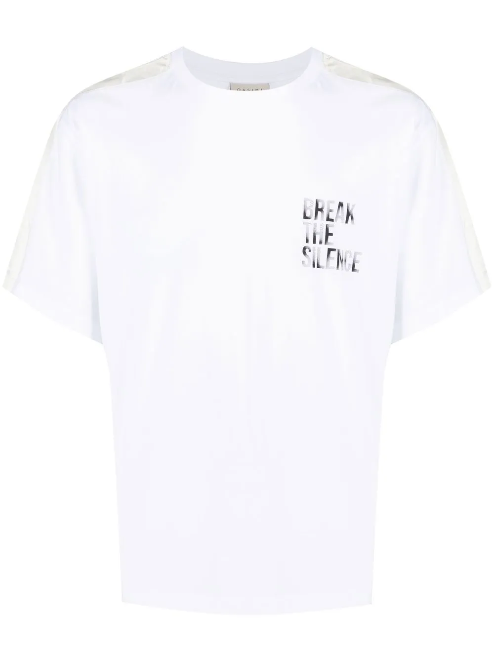 

Qasimi slogan-print T-shirt - White