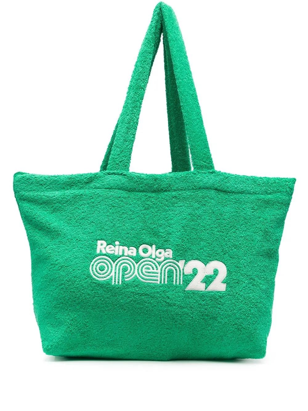 

Reina Olga tote con logo bordado - Verde