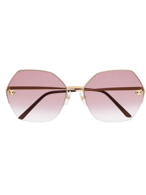 Cartier Eyewear Panthere geometric sunglasses