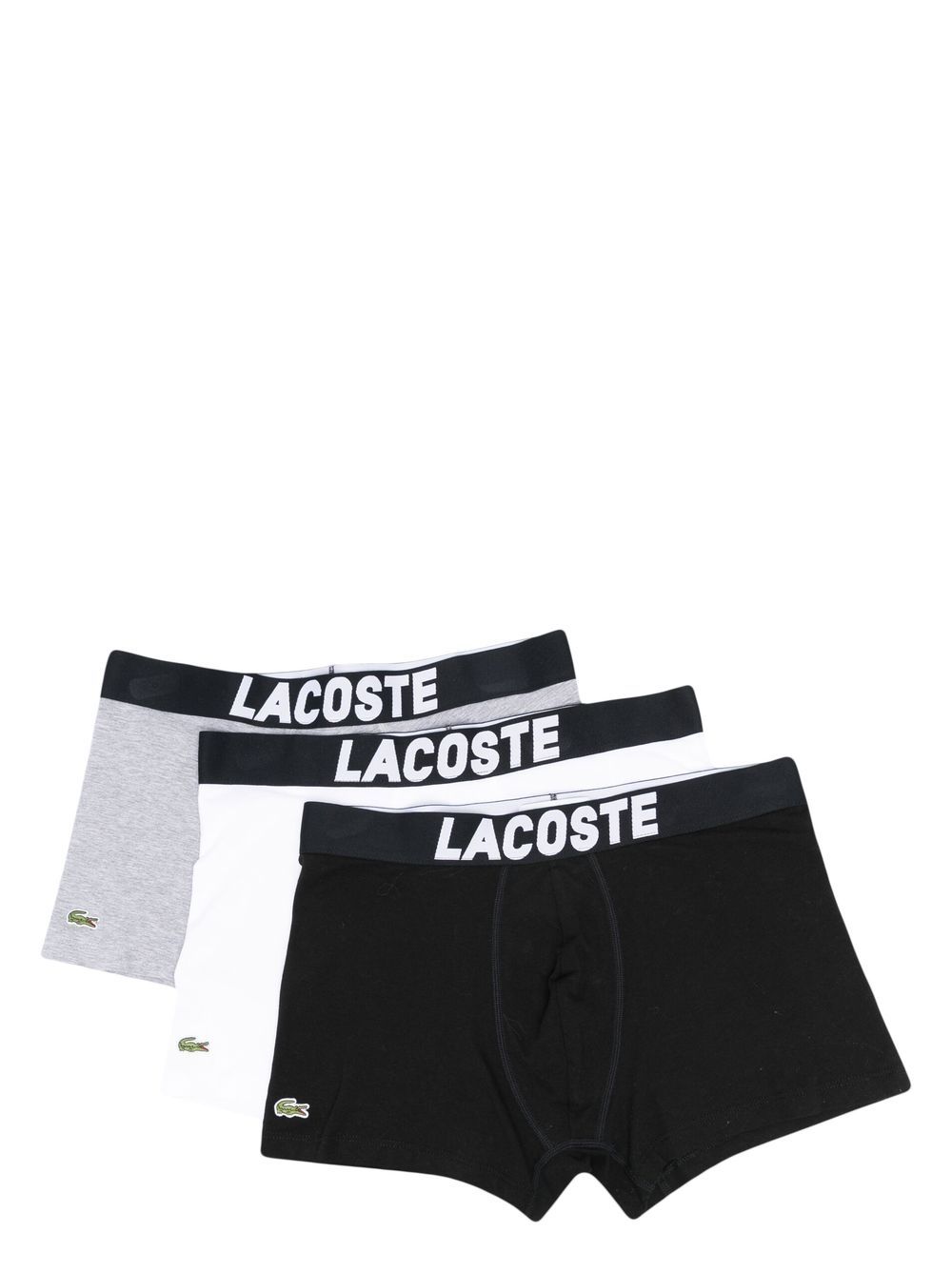Lacoste logo-waistband boxers set of 3 - Nero