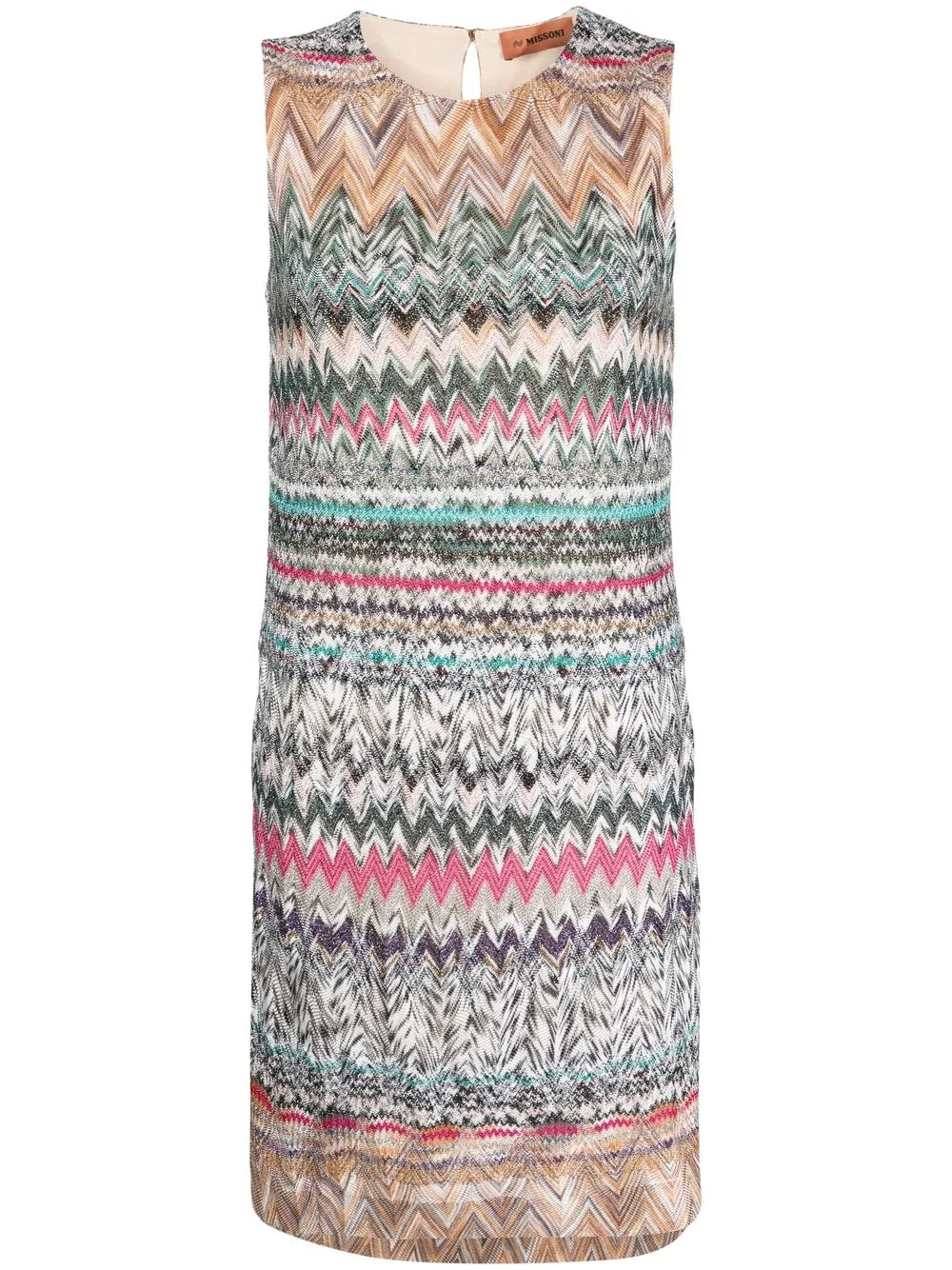 

Missoni sleeveless woven shift dress - Grey