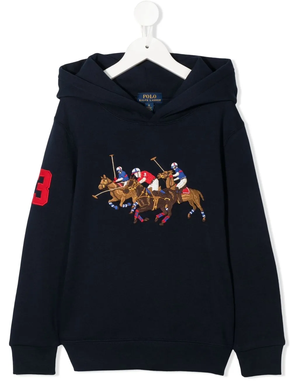 

Ralph Lauren Kids hoodie con logo bordado - Azul