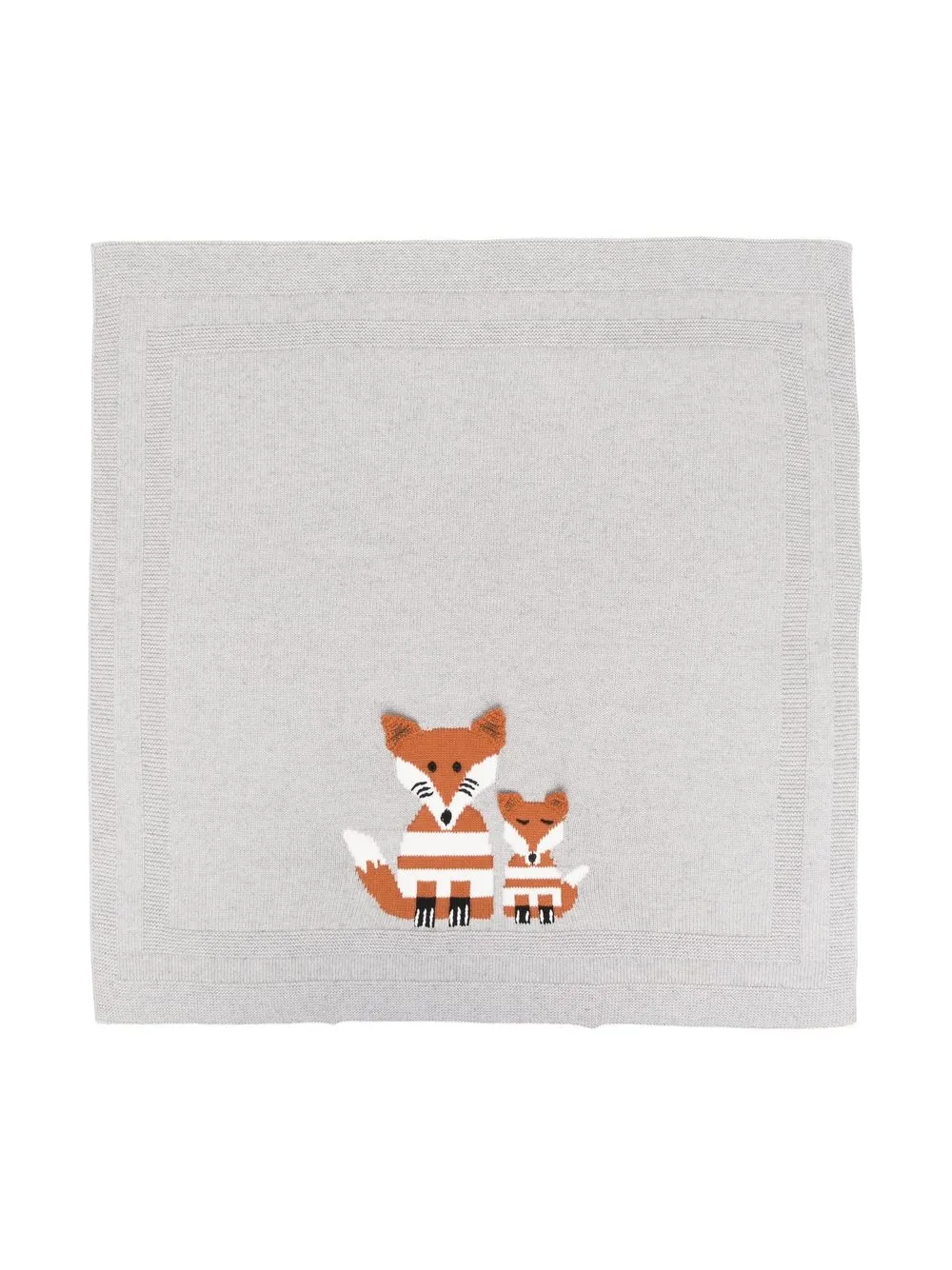 

Stella McCartney Kids fox-motif blanket - Grey