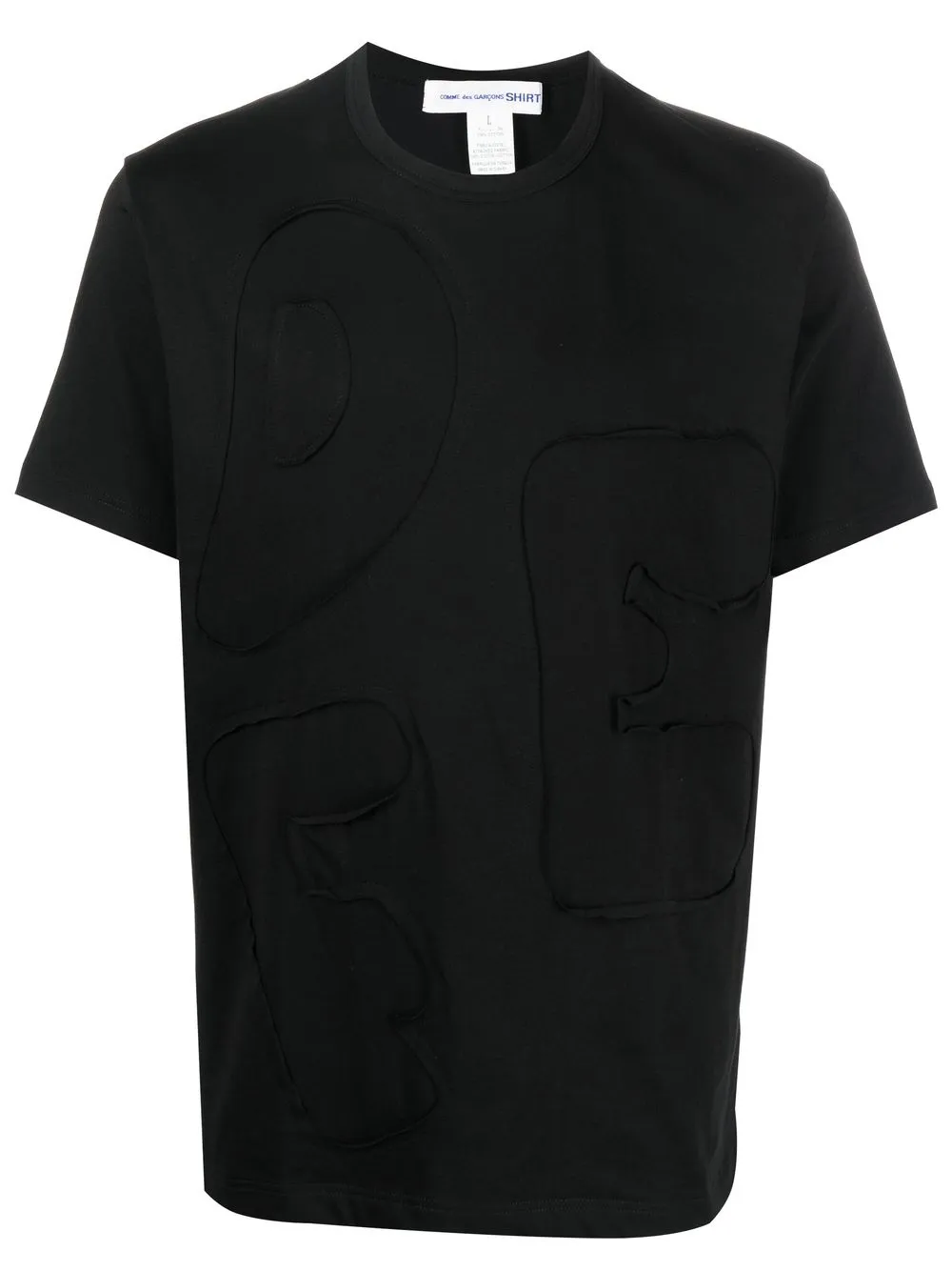 

Comme Des Garçons Shirt camisa con apliques - Negro