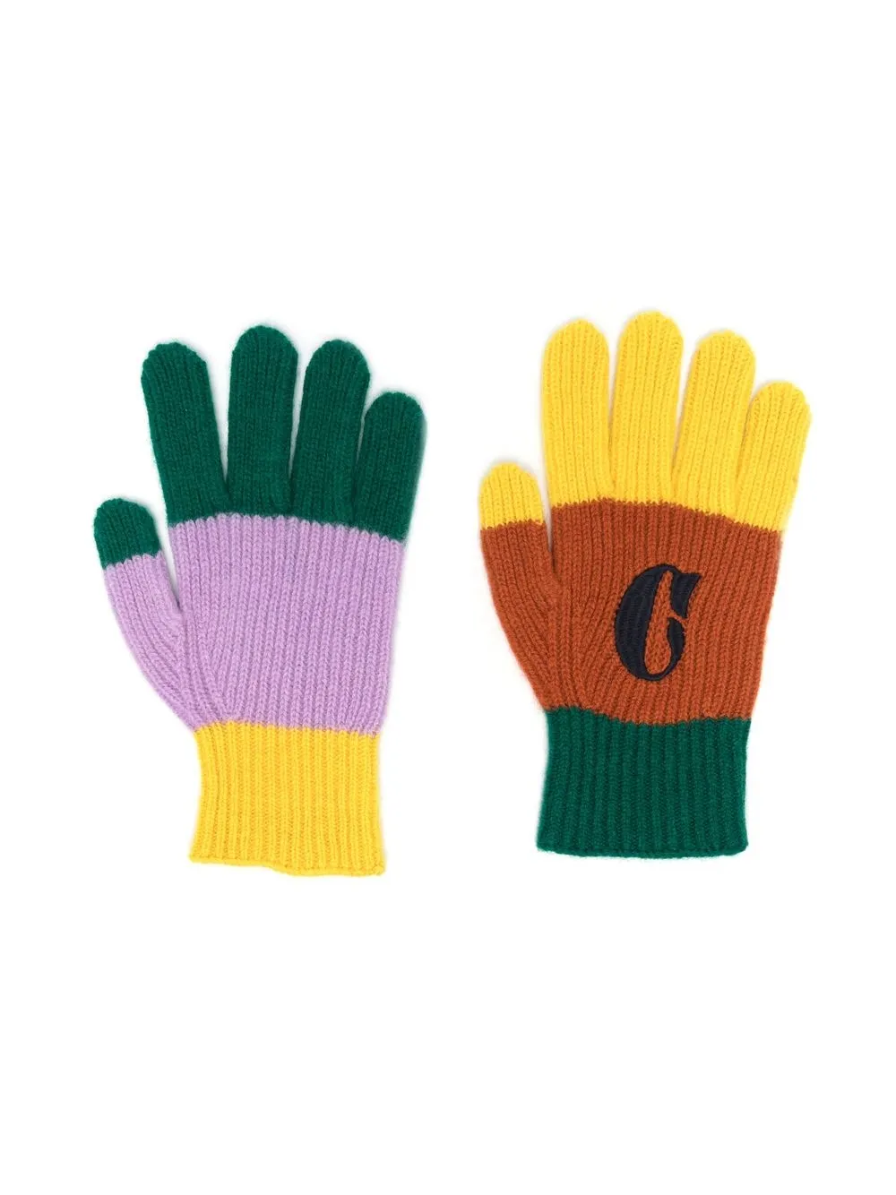 

Bobo Choses guantes tejidos con logo bordado - Amarillo
