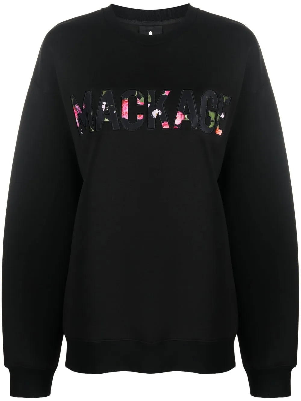 

Mackage sudadera con logo floral - Negro