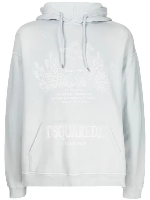 DSQUARED2 logo-print hoodie Men