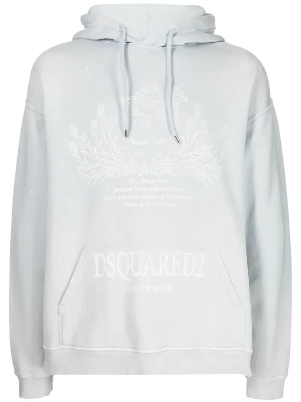 Dsquared2 logo hotsell hooded sweatshirt