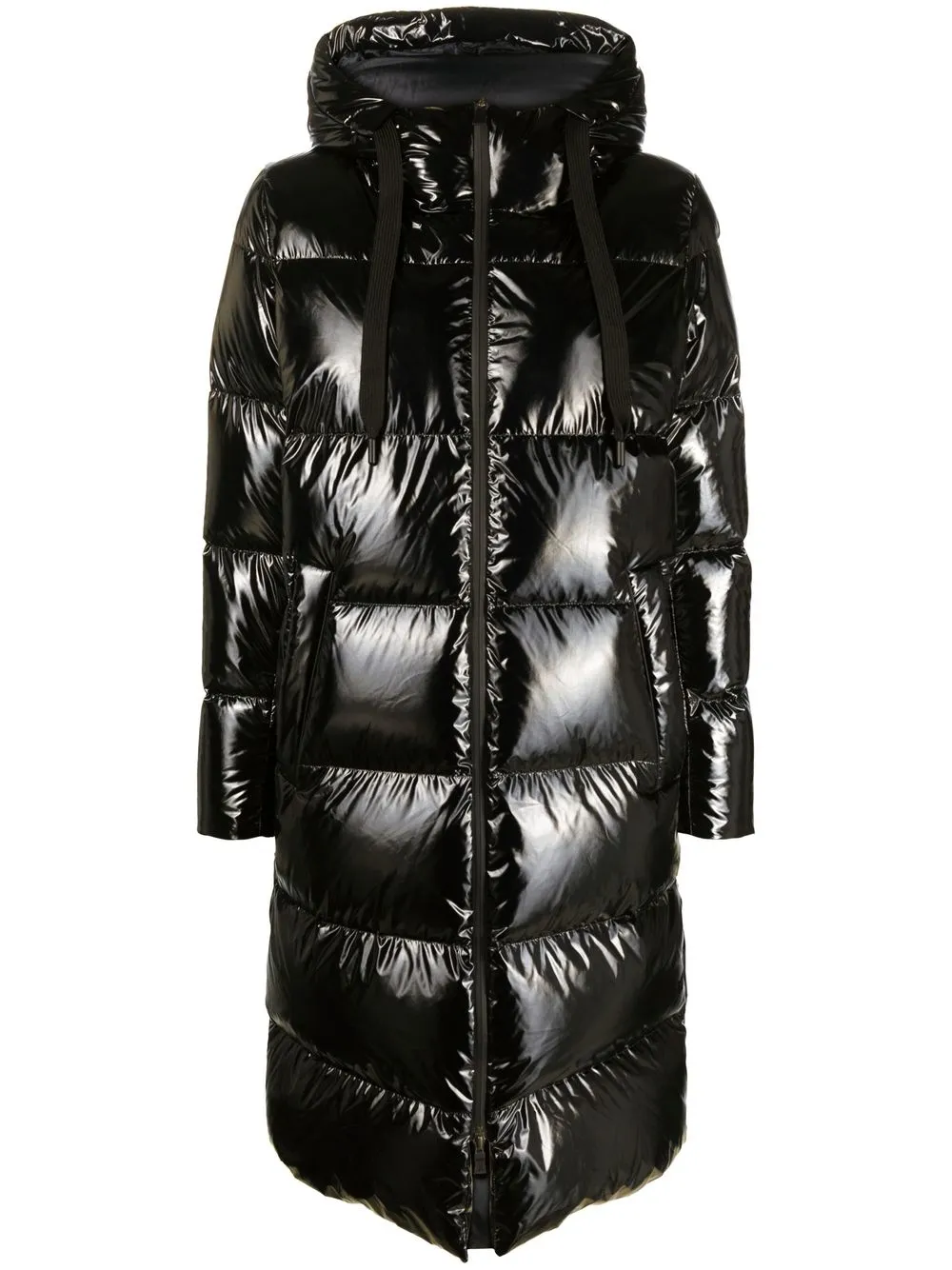 

Herno quilted padded zipped coat - Black