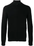 HUGO zipped virgin-wool jumper - Black