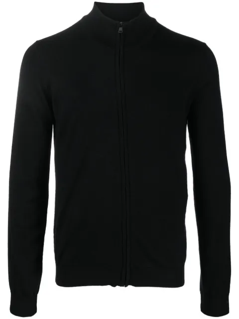 BOSS zipped virgin-wool jumper