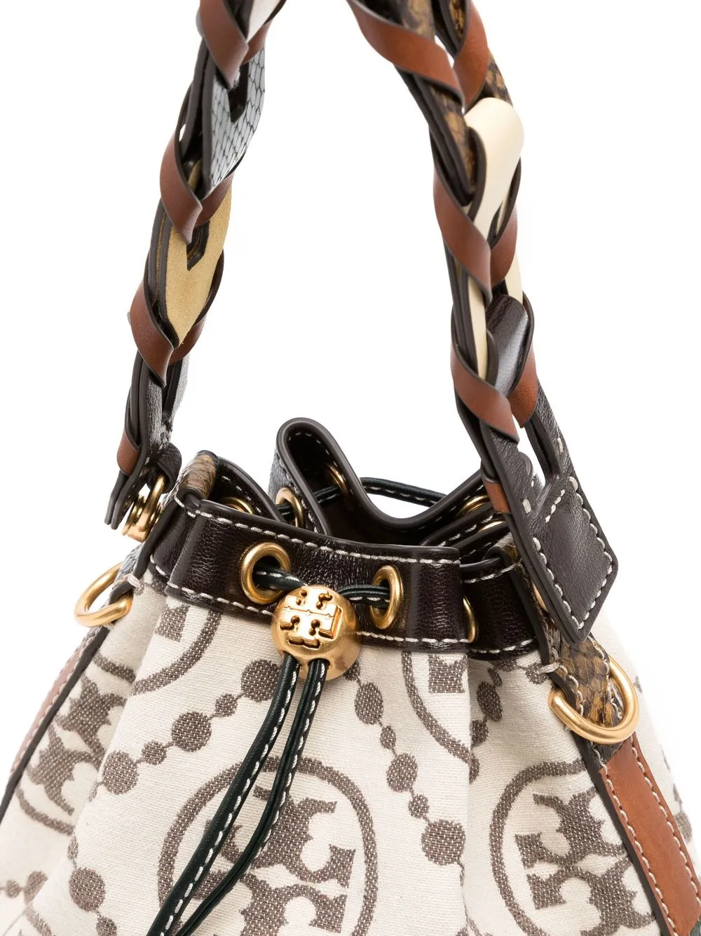 Affordable Tory Burch monogram-jacquard bucket bag Women