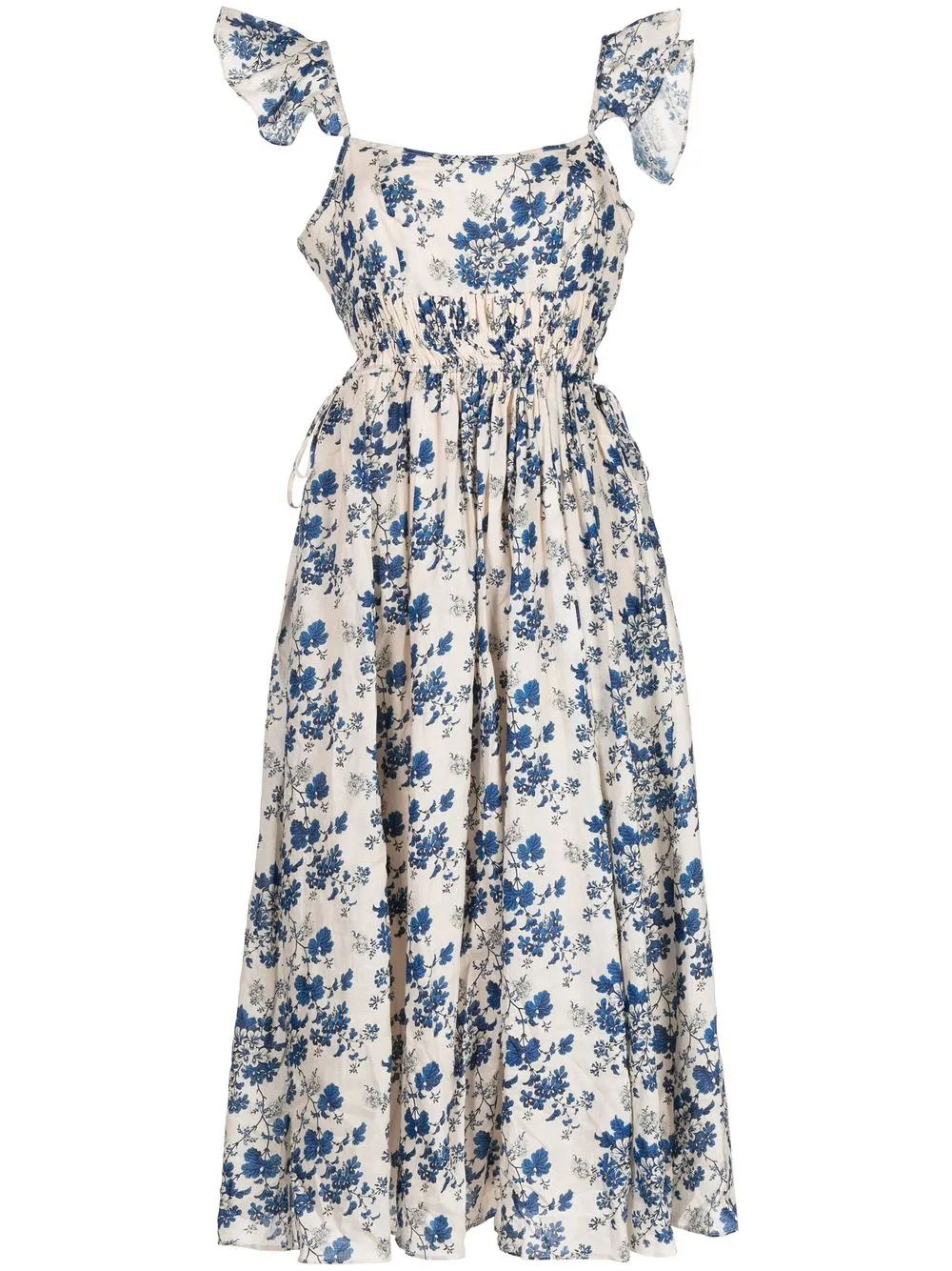 

Keepsake The Label vestido midi Flourish - Azul