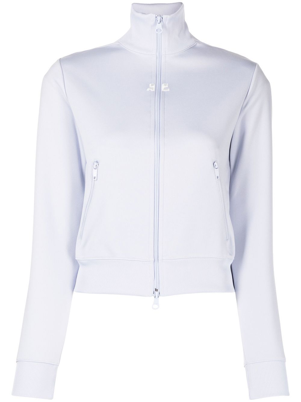 

Courrèges cropped zip-front jacket - Blue