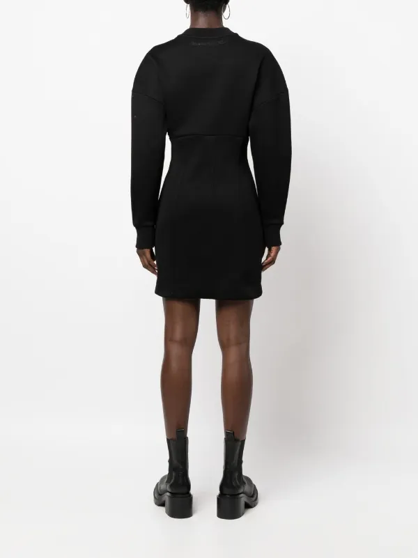 Alexander McQueen ジップパラシュートミディワンピ★マックイーン Alexander McQueen zip-detail Mini Dress | Black | FARFETCH