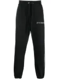 Palm Angels logo-print cotton track pants - Black