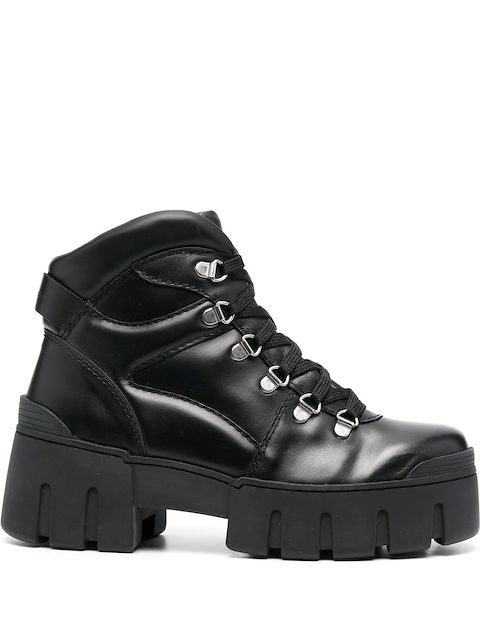 ISABEL MARANT lace-up leather boots
