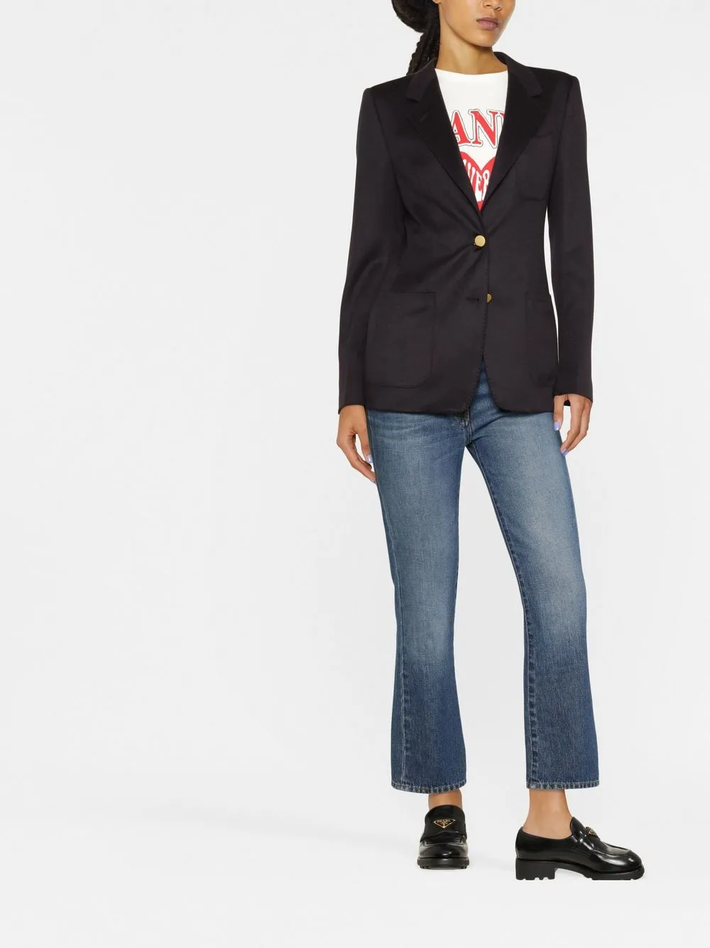 Tagliatore Blazer met enkele rij knopen - Blauw