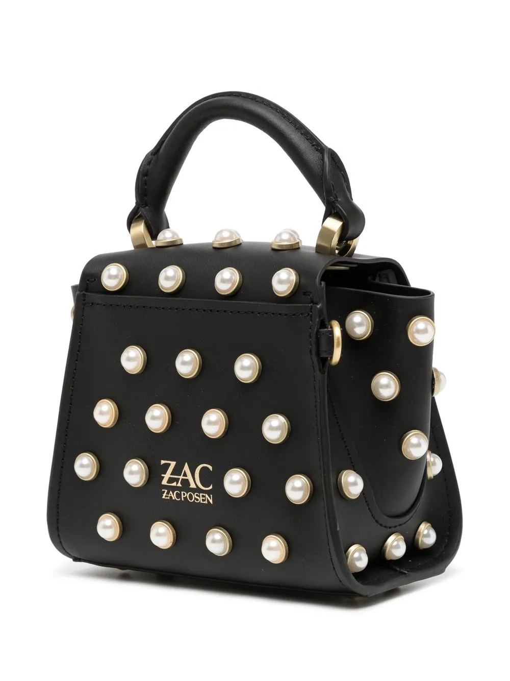 

Zac Zac Posen tote con asa en el tope - Negro