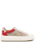 Tory Burch monogram low-top sneakers - Brown