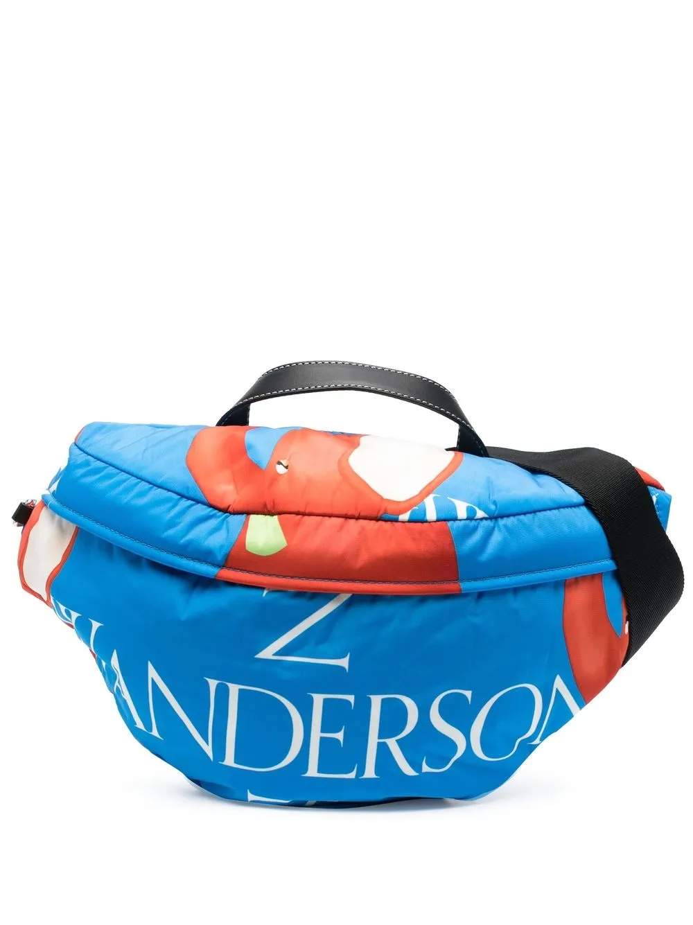 

JW Anderson logo-print belt bag - Blue