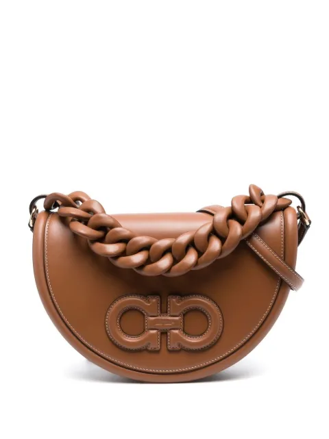 Ferragamo Gancini-patch satchel bag