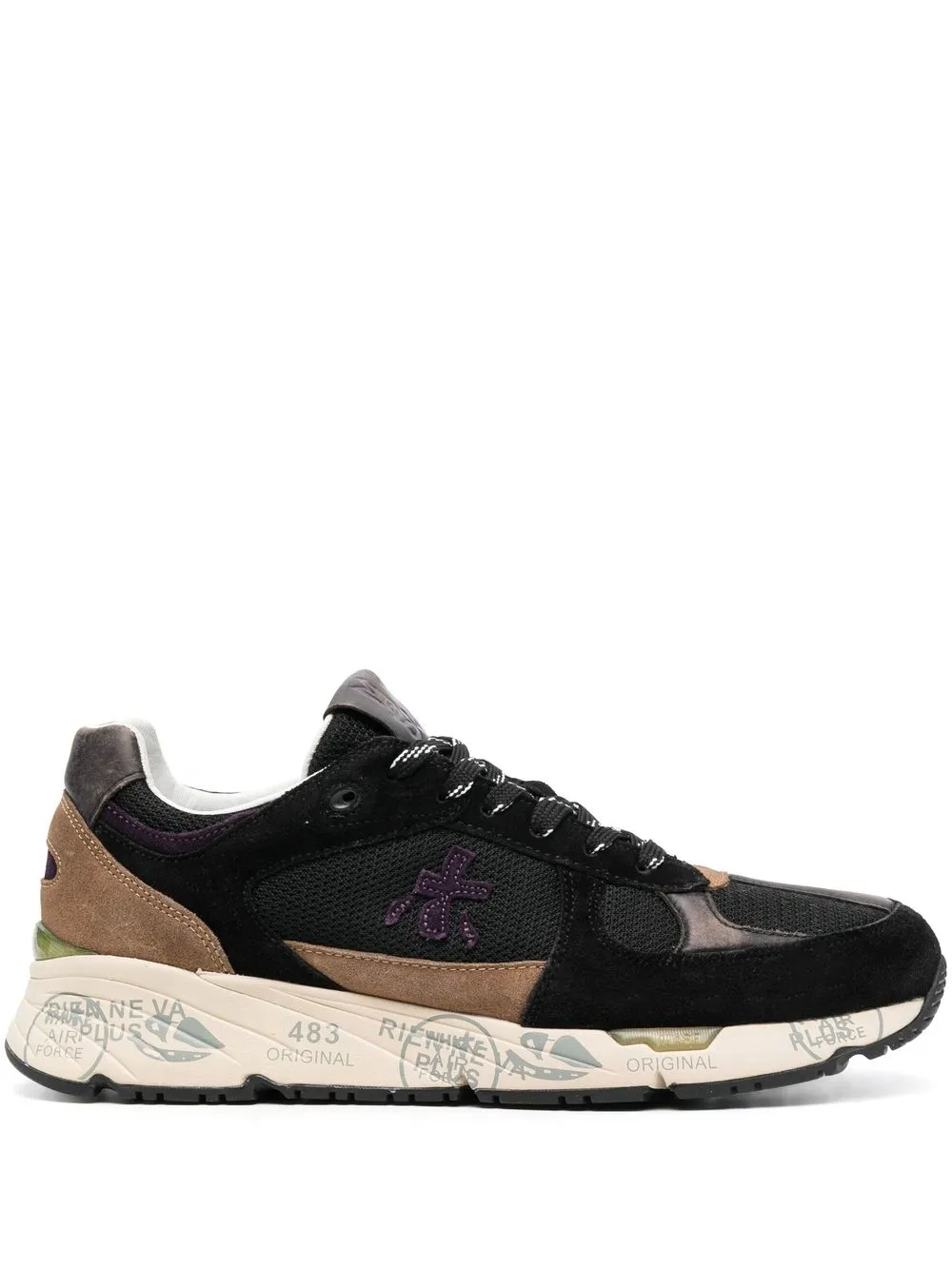 

Premiata Mase panelled sneakers - Brown