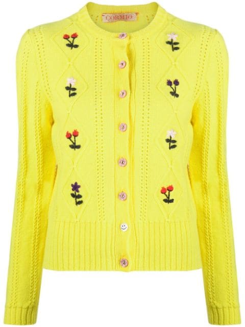 CORMIO button-fastening knitted cardigan
