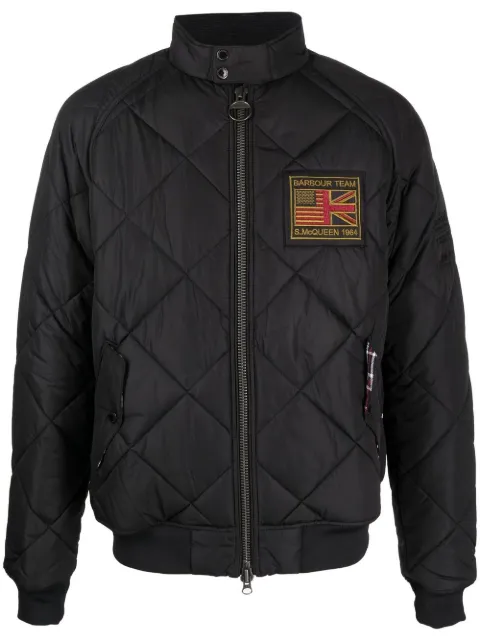 Barbour logo-patch quilted jacket