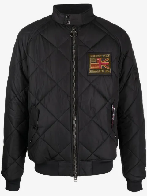 Barbour logo-patch quilted jacket