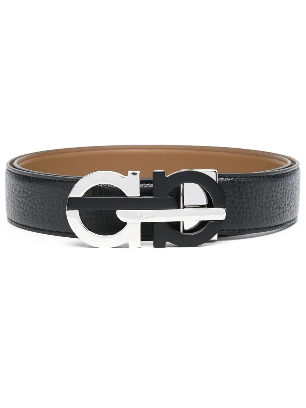 

Ferragamo Gancini reversible belt - Black