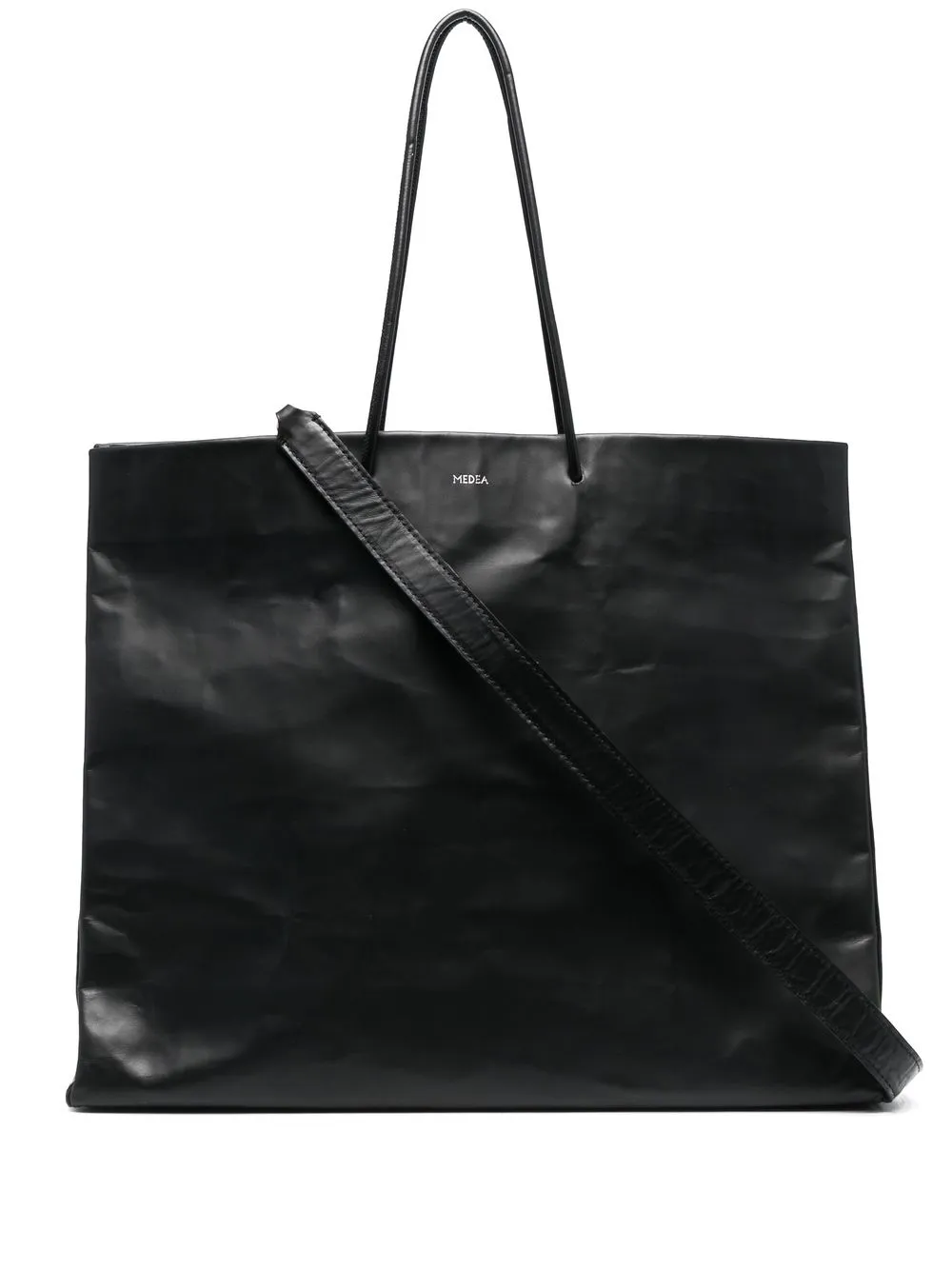 

Medea Medea Busted Venti leather tote bag - Black