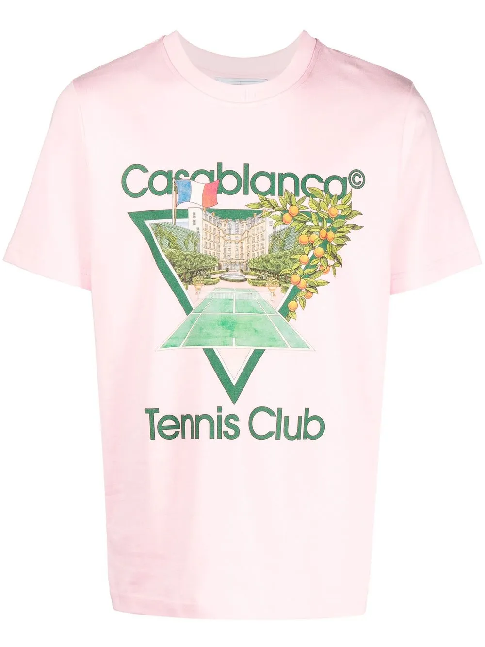 

Casablanca playera con estampado Tennis Club - Rosado