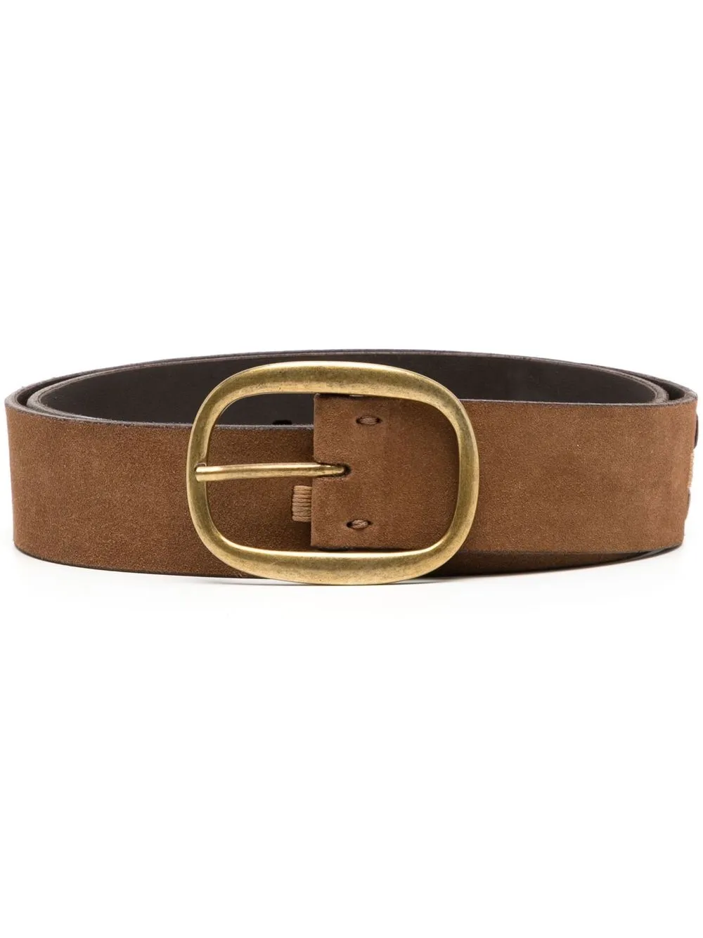 

Madison.Maison leather buckle belt - Brown