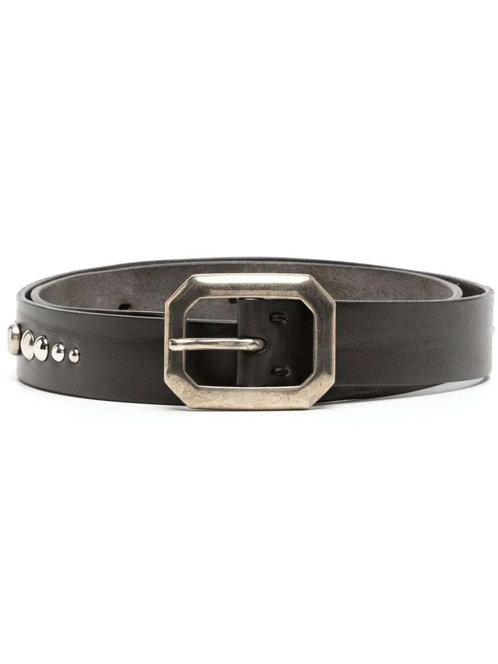 

Madison.Maison studded leather belt - Green
