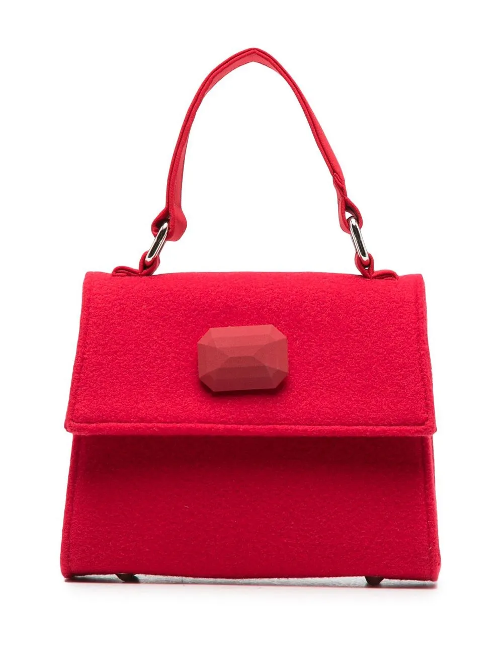 

Mi Mi Sol bolsa con detalle de piedra facetada - Rojo