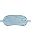 Fleur Of England lace-detail silk eye mask - Blue